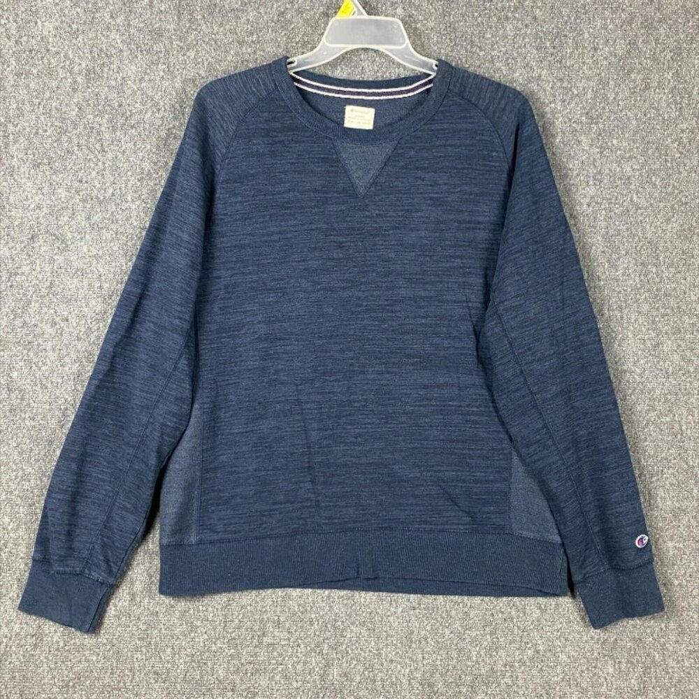 Champion Sweater 2XL Men's Pullover Blue Adults Cotton Blend‎ Athletic Apparel